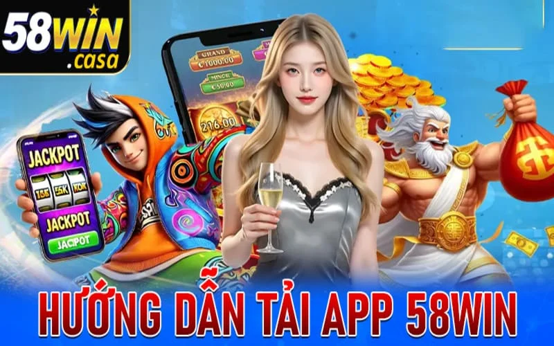 Giao diện ứng dụng 58win trên điện thoại và máy tính bảng