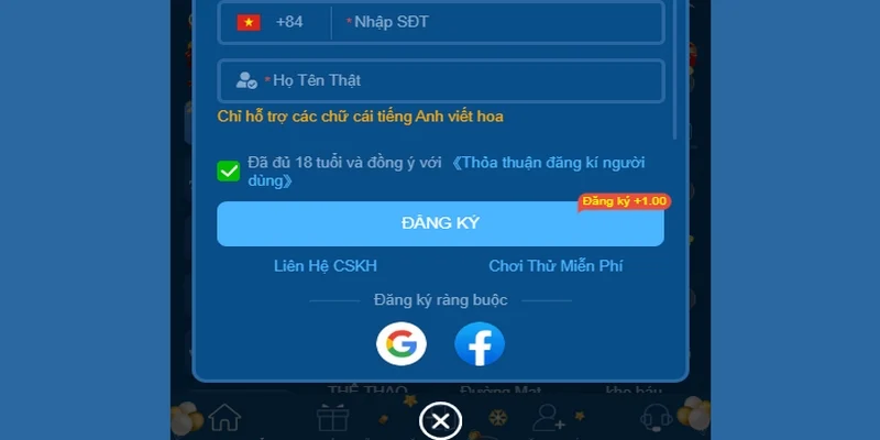 Y&ecirc;u cầu trước khi đăng nhập